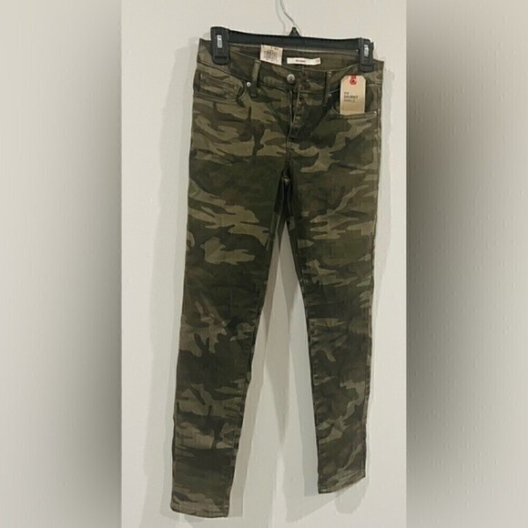New LEVI'S Women's 711 Skinny Ankle, pants Jeans camo size 00, waist 24 - Picture 12 of 12